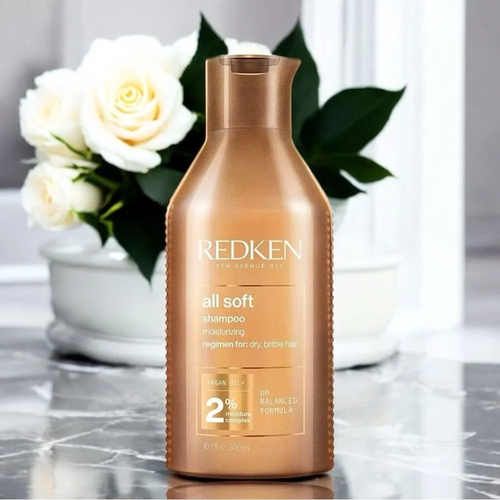 REDKEN All Soft Shampoo & Conditioner for Dry Damaged with Hair Argan Oil